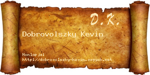 Dobrovolszky Kevin névjegykártya